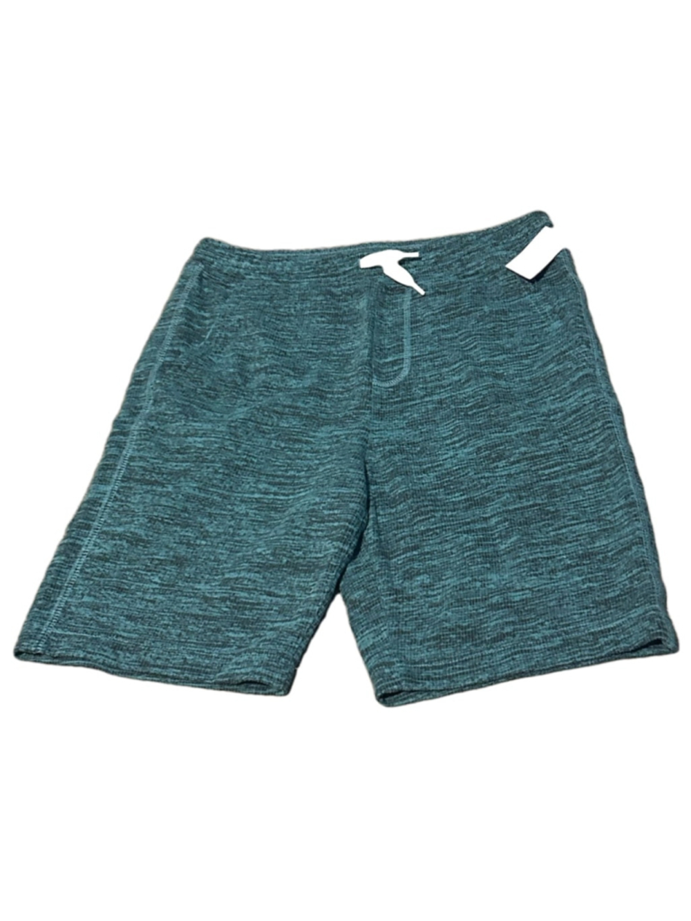 Old Navy Boys XL 14-16 Teal Space Dye Fleece Drawstring Shorts New With Tags